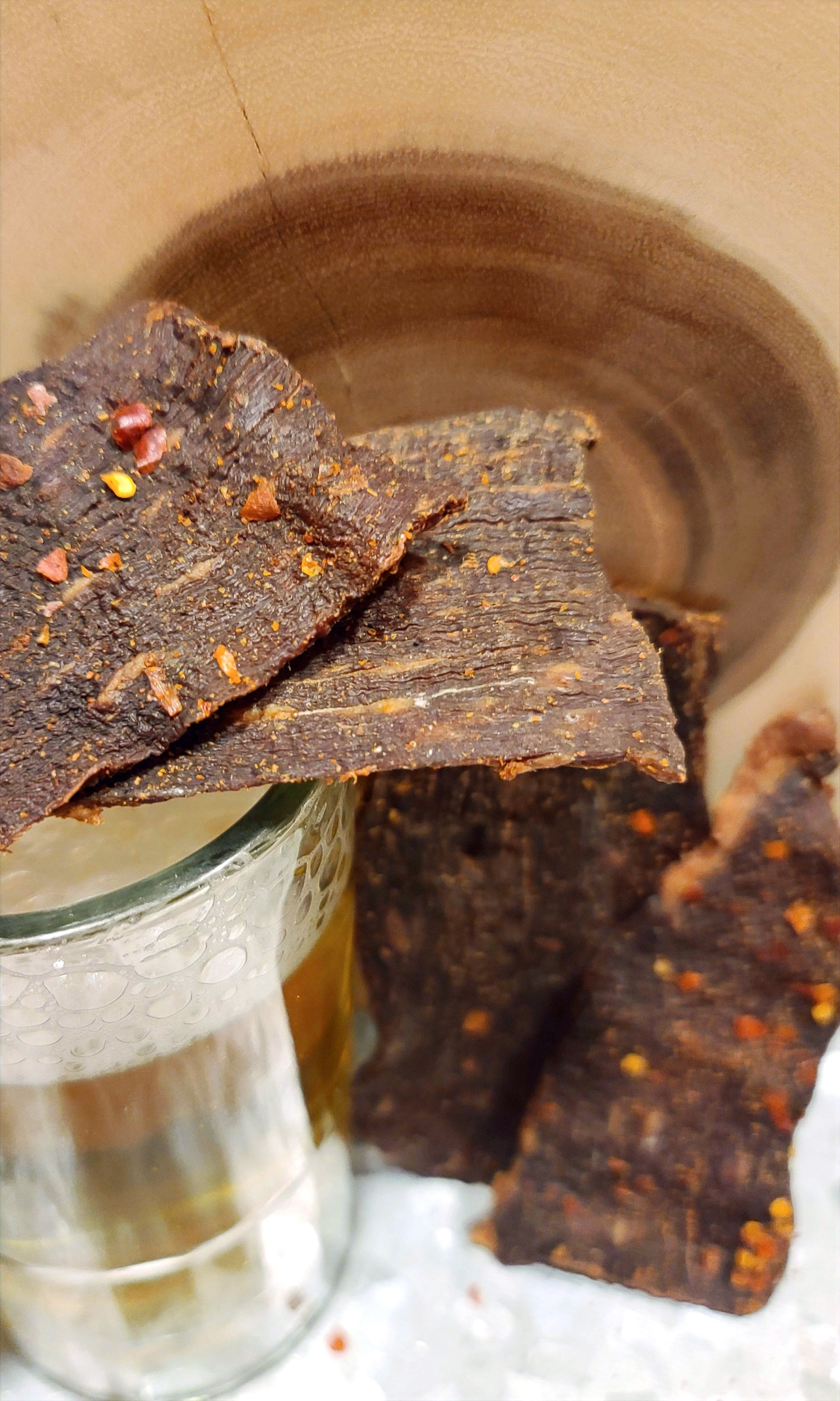 4 Pack Hot Beef Jerky 3.5 Ounce Bag