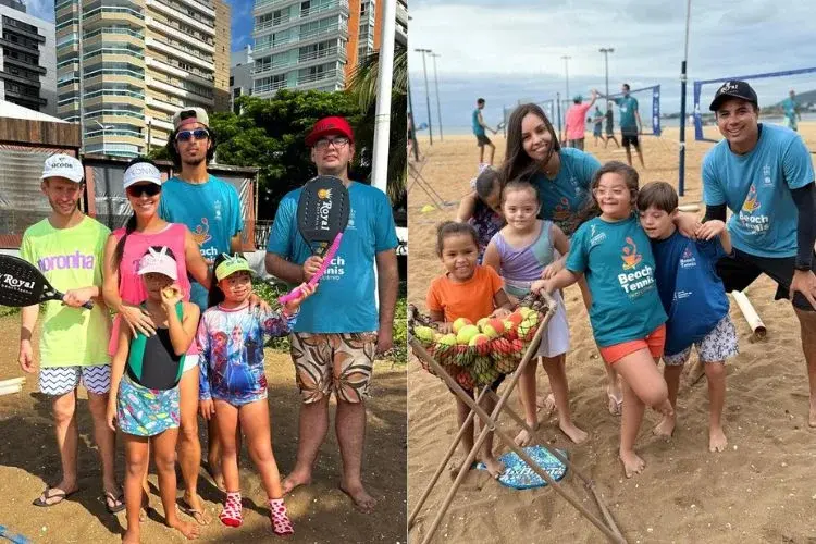 Beach tennis inclusivo 