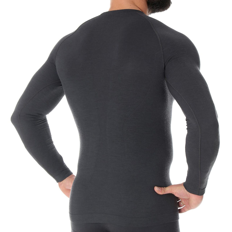 Прев'ю: Термоактивна футболка Brubeck Active Wool - Чорна