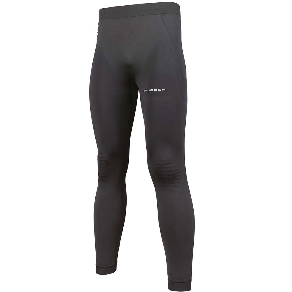 Чоловічі термоактивні легінси Brubeck Running Force - Чорні