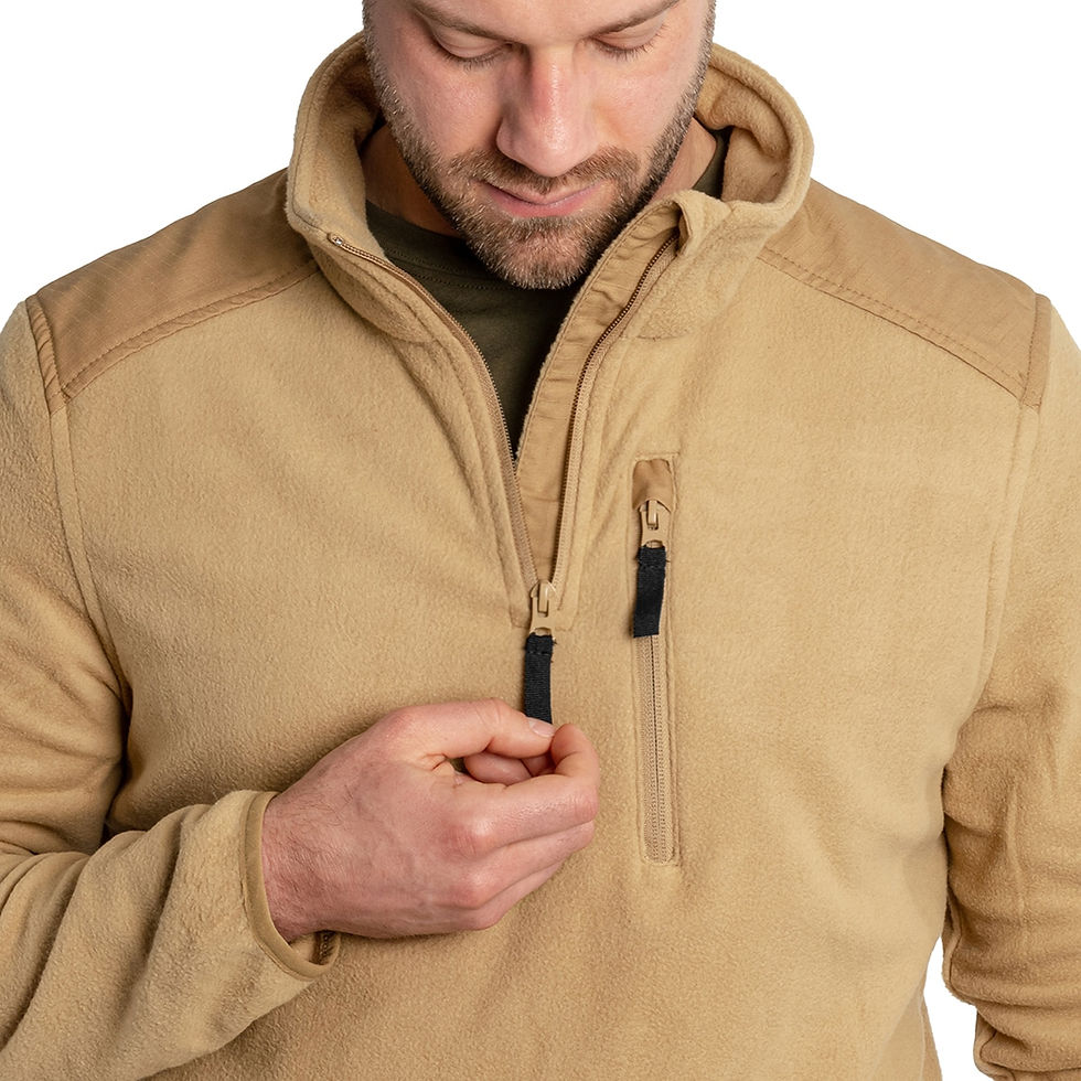 Прев'ю: Флісова кофта Brandit Fleece Troyer Ripstop
