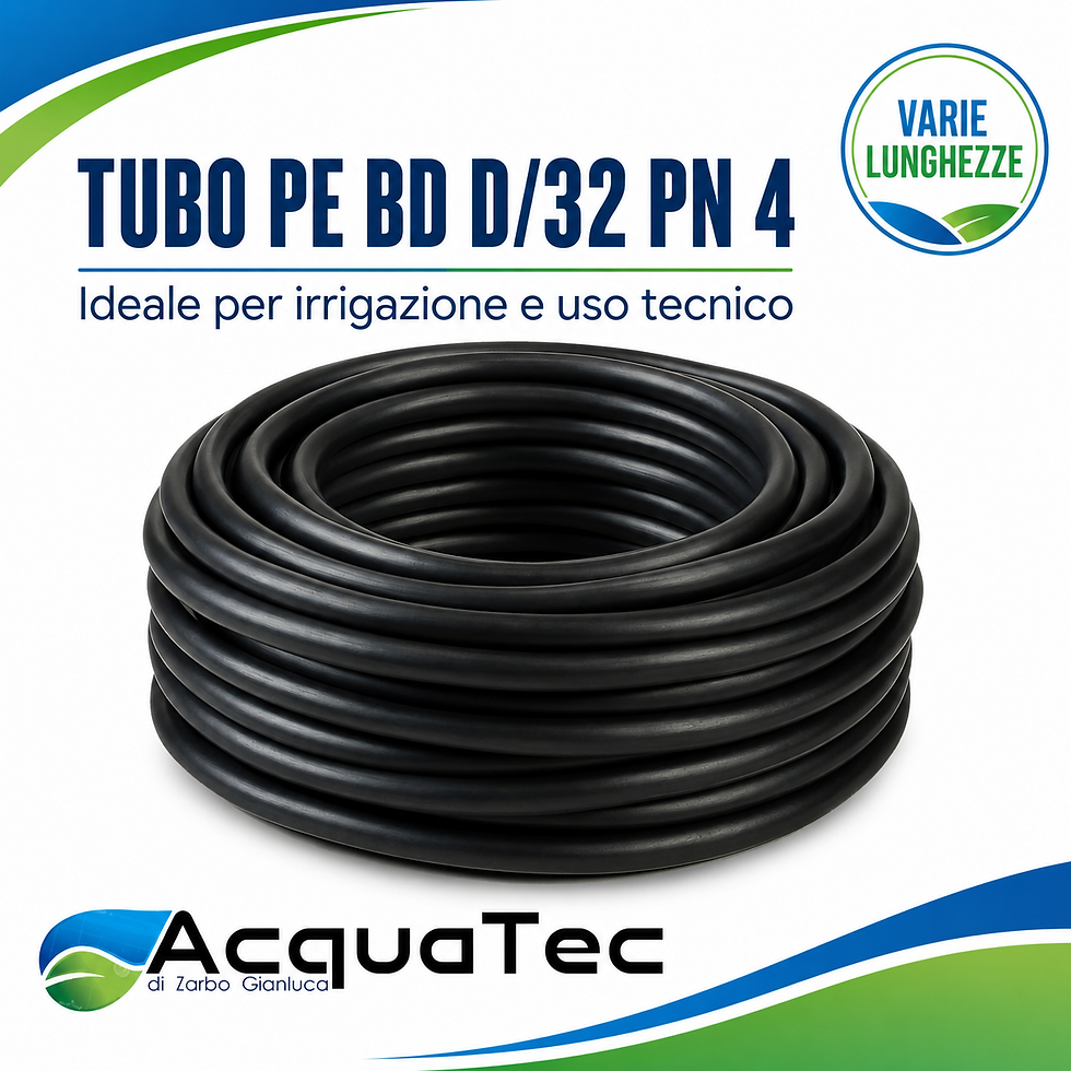 Tubo PE BD D/32 PN 4 per irrigazione e uso tecnico AcquaTec