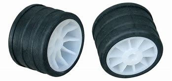 Osculati rullo laterale classico nero 120 mm per carrello portabarca