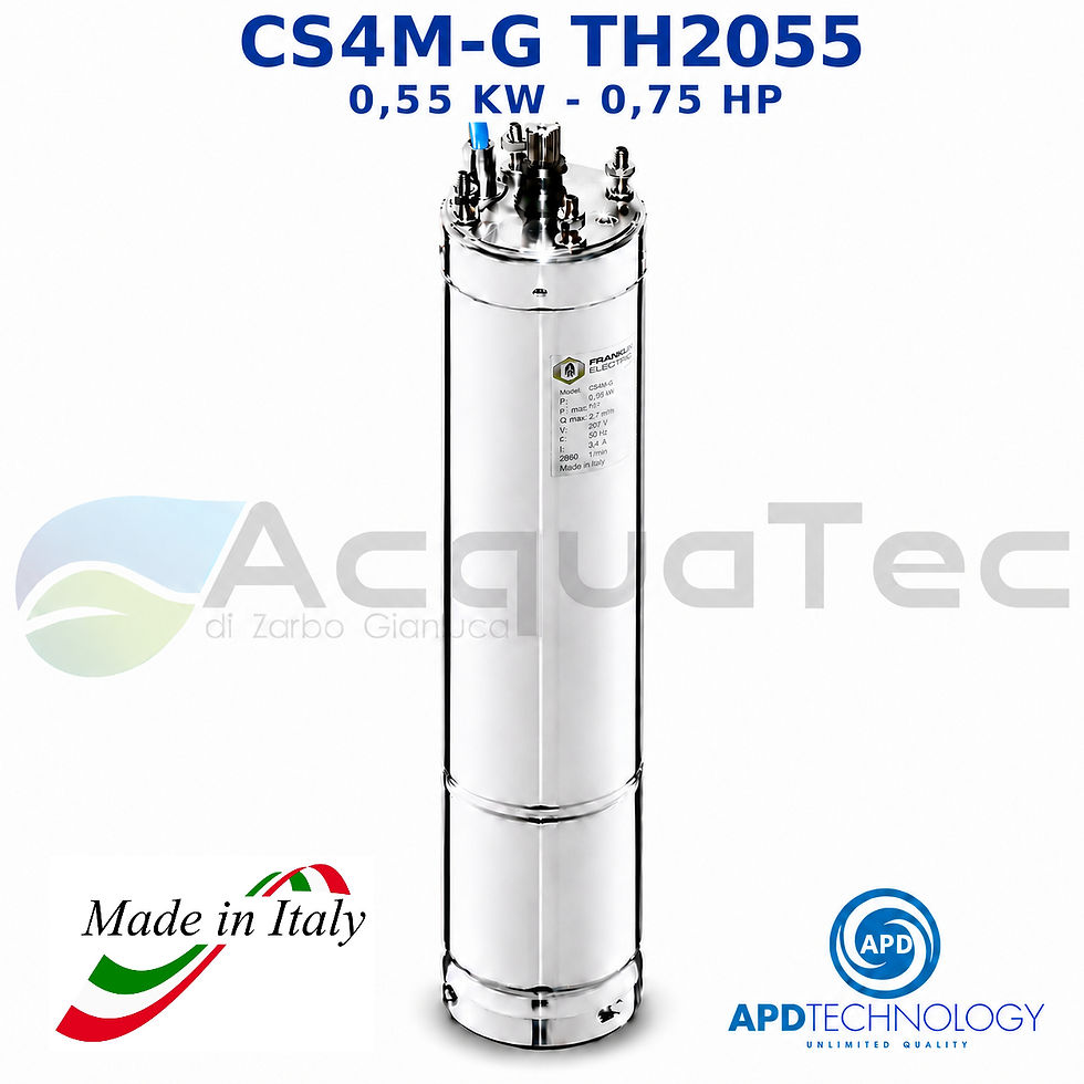 Motore sommerso trifase 4 pollici APD CS4M-G TH2055 0,75 HP