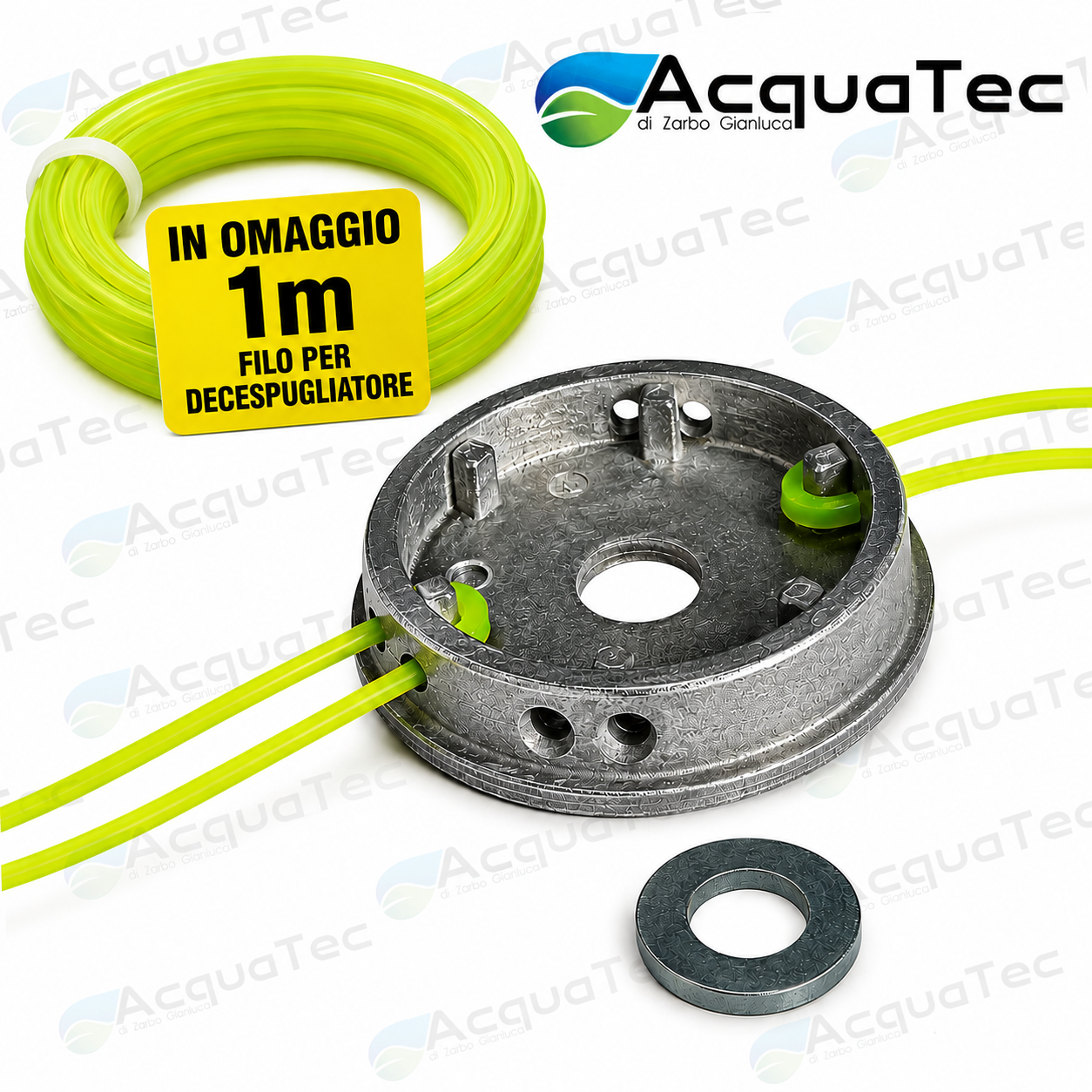 Testina decespugliatore Tarantola in alluminio universale con 1 metro di filo omaggio AcquaTec
