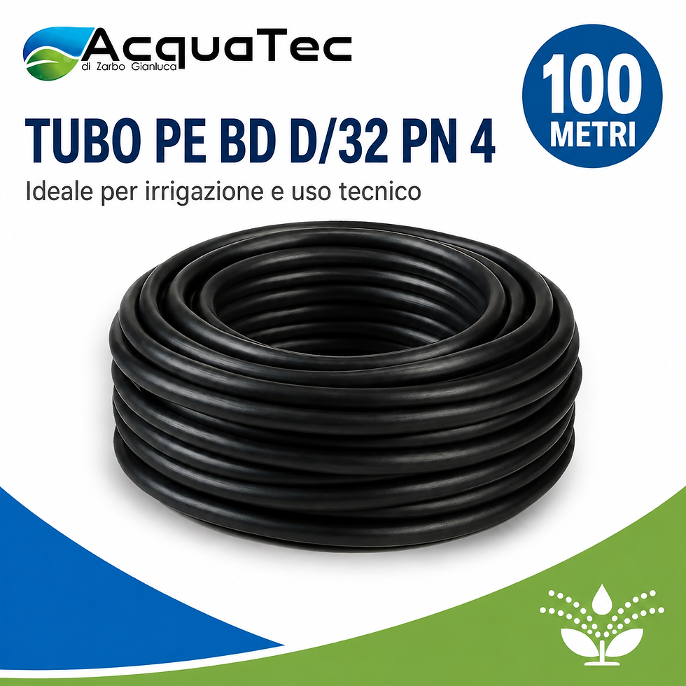 Miniatura: Tubo PE BD D/32 PN 4 100 metri per impianti irrigui