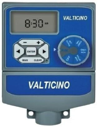 Centralina irrigazione Valticino ZR-I-AC-6 indoor con display LCD e programmazione a 6 stazioni