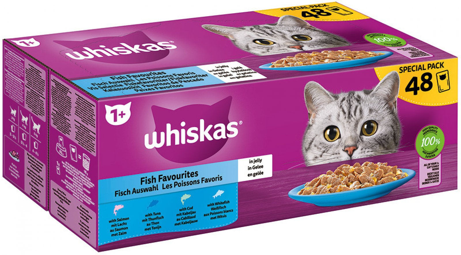 Whiskas Fiah Selection in Jelly 48x85g