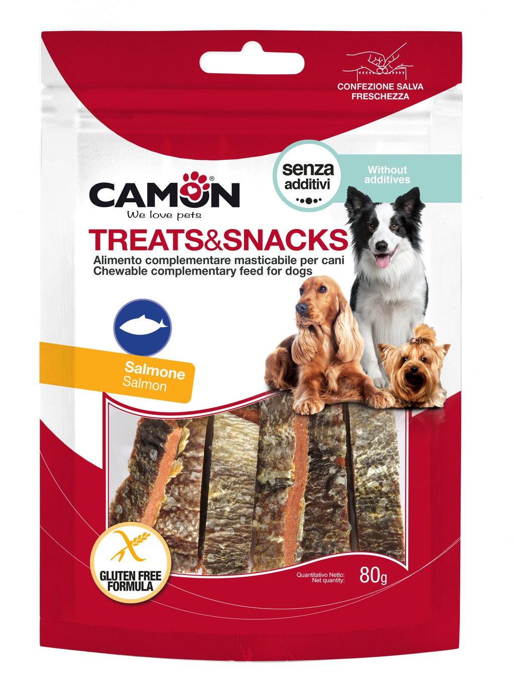 Camon Large Strips of Salmon 80g