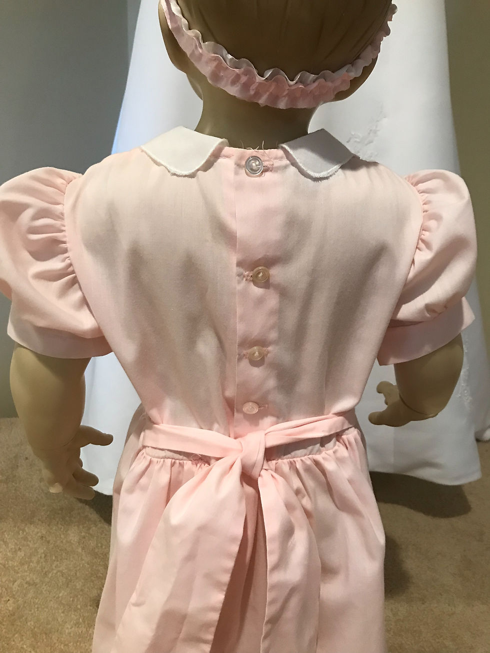 Thumbnail: Vintage Polly Flinders Size 5 Hand Smocked Little Girl’s Dress