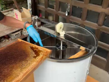 遠心分離機にセットしてゆきます。