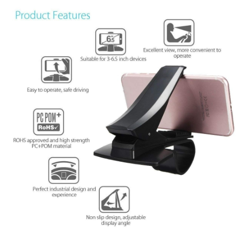 Thumbnail: Car Dashboard Phone Mount for Navigation and Hands-Free