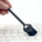 Thumbnail: Coffee Cleaning Brush Set - Plastic Hair and Garlic Brush