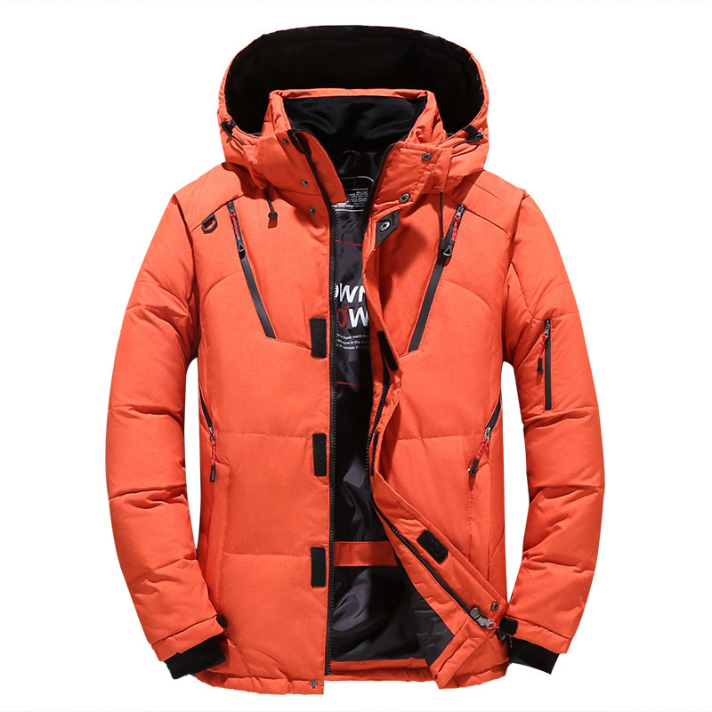 Thumbnail: Hooded Jacket Down Coat for Men and Women