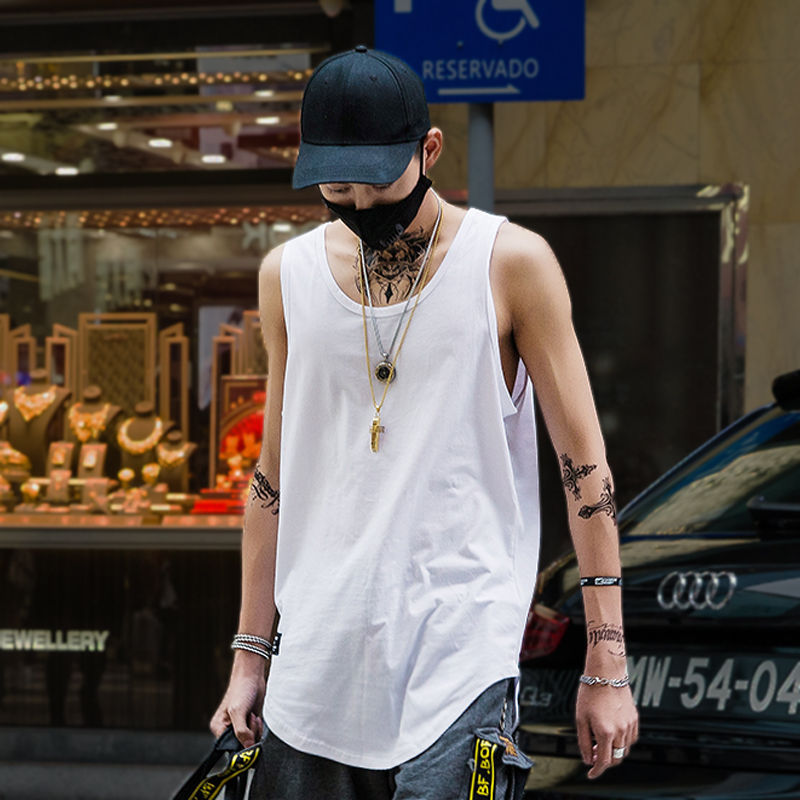 Thumbnail: Streetwear Loose Sleeveless T-Shirt for Men
