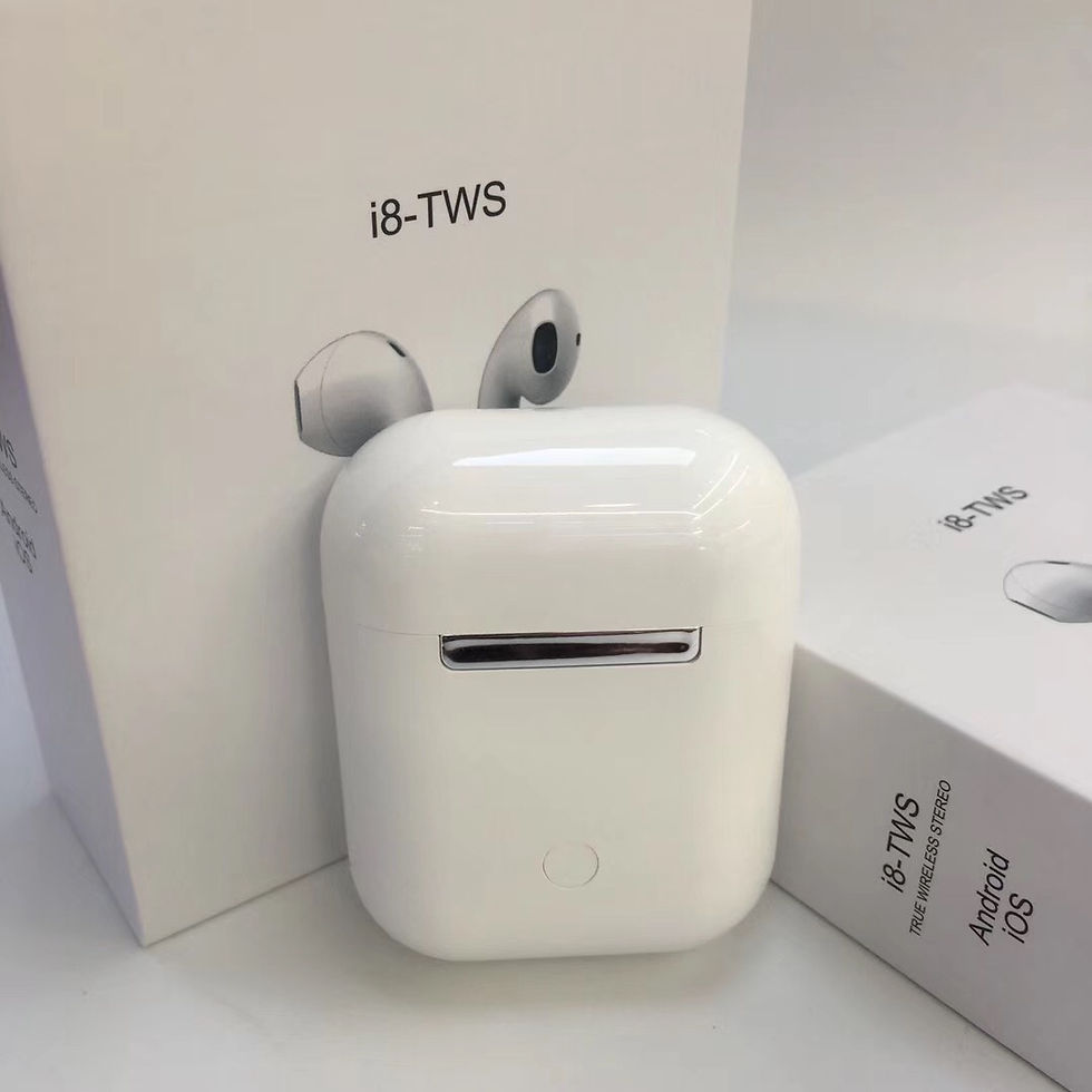 Thumbnail: i8 Wireless Bluetooth Earbuds (Dual Ear Headphones)