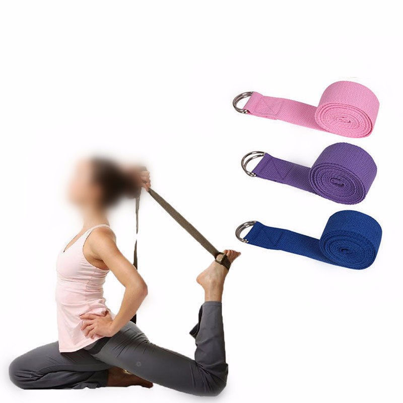 Thumbnail: Yoga Stretch Strap - Cotton Resistance Band for Flexibility