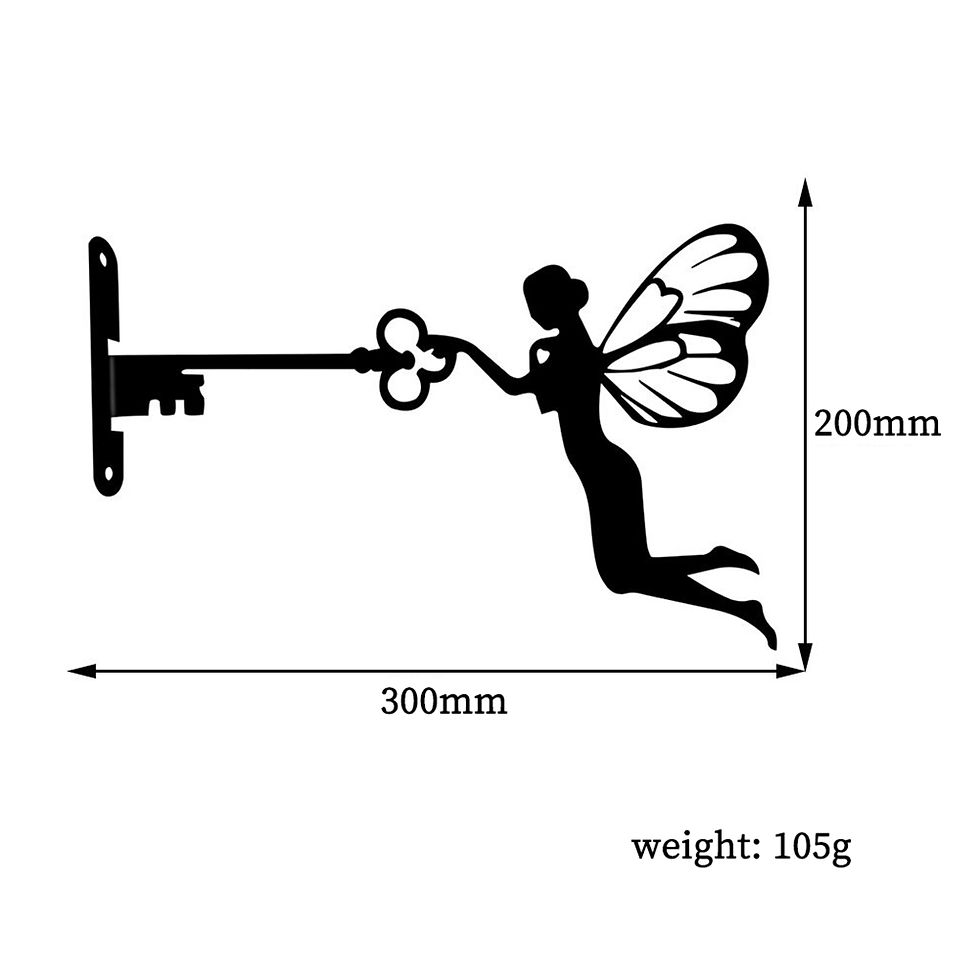 Thumbnail: Fairy Silhouette Garden Wall Art for Home and Patio