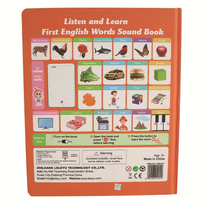 Thumbnail: English Children's Educational Sound Learning Book Toy