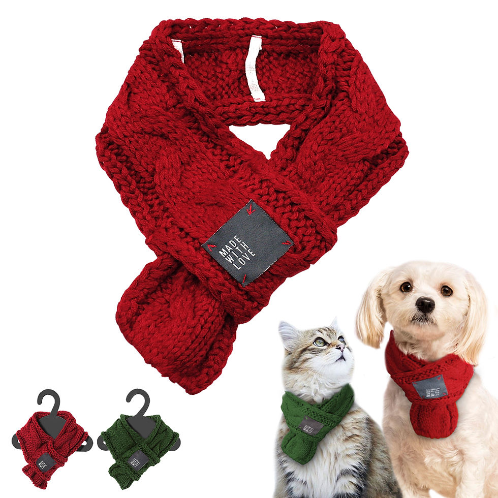 Thumbnail: Thick Warm Scarf for Dogs - Cute Pet Scarf