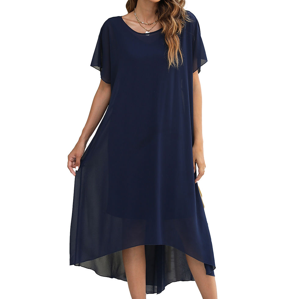 Thumbnail: Elegant Chiffon Sleeveless Dress for Women