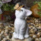 Thumbnail: Outdoor Solar Cat Butterfly Statue for Garden Decor