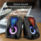 Thumbnail: Compact 3W Stereo USB Computer Speakers with Bass