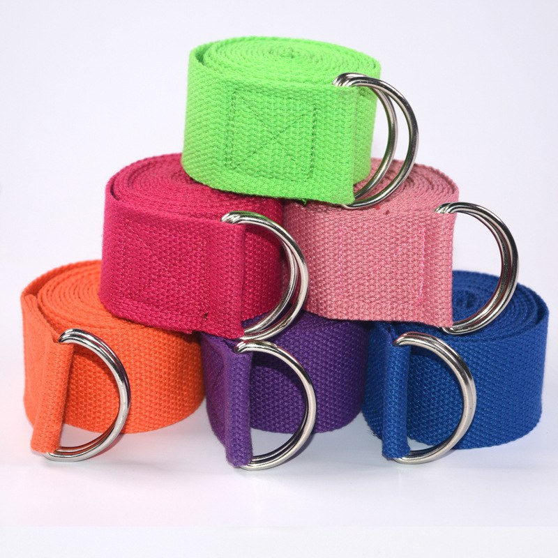 Thumbnail: Yoga Stretch Strap - Cotton Resistance Band for Flexibility