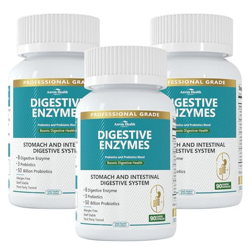 Anven Health Probiotics for Women Digestive Health Digestive Enzymes for Men Pro