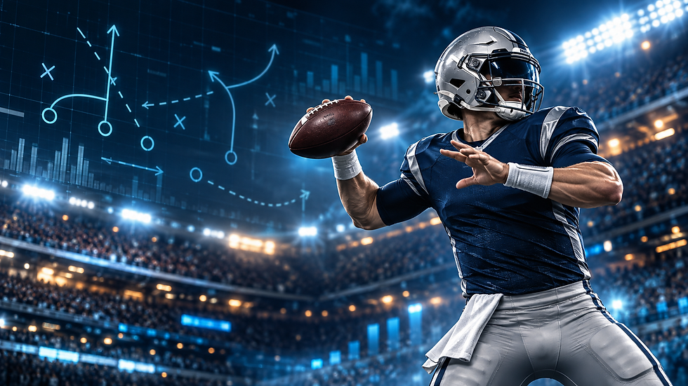 Week 3 Top 10 fantasy quarterbacks cover featuring a quarterback and ranking board