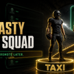 Football Nation illustration of two anonymous dynasty fantasy football rookies moving from a taxi squad toward an active roster.