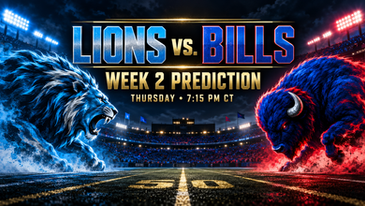 Football Nation Week 2 cover for Detroit Lions at Buffalo Bills on Thursday night