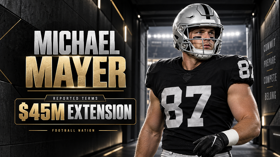 Michael Mayer contract extension with the Las Vegas Raiders