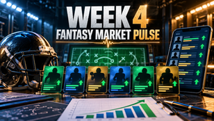 Original Football Nation Week 4 fantasy market pulse cover with waiver decision board