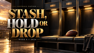 Original Football Nation editorial illustration for Week 6 Fantasy Stash, Hold or Drop: Eight Bench Decisions That Matter
