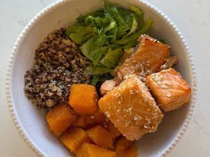 Maple Teriyaki Salmon Bowls