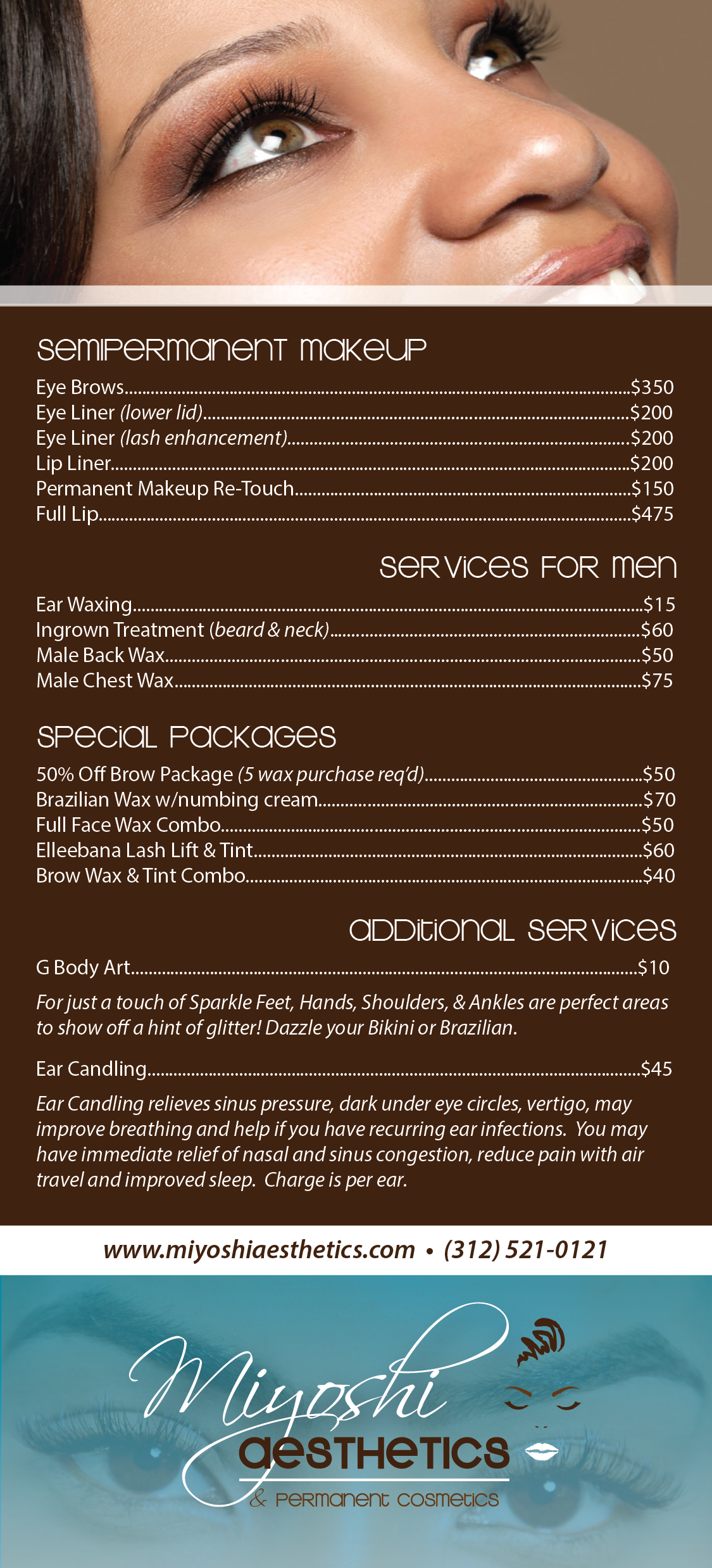Menu/Services Card 4x9