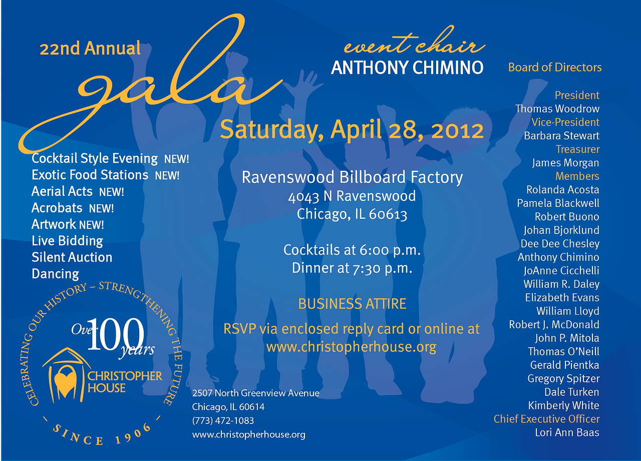 Gala Invitation 4x6 Back