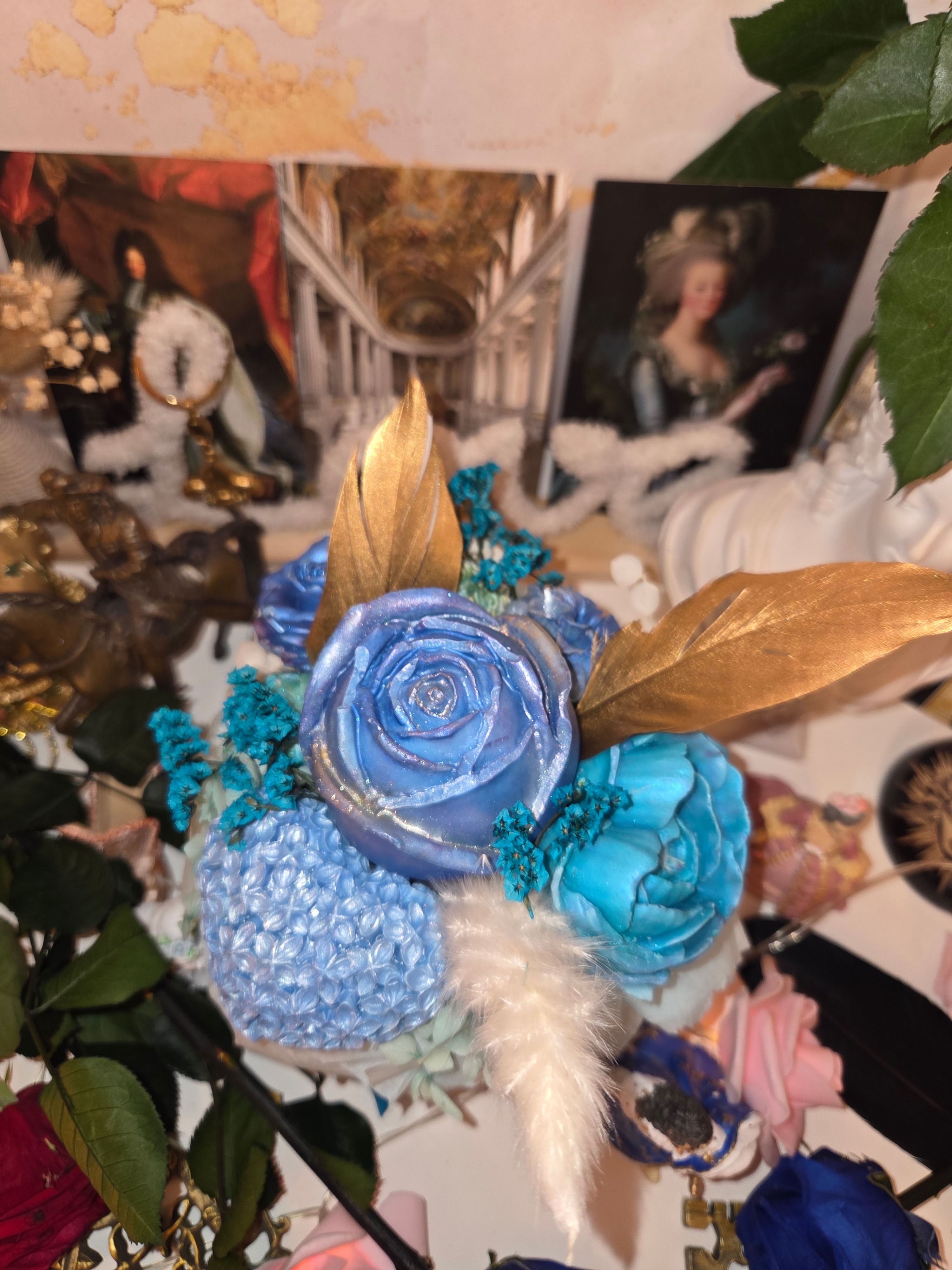 Bouquet éternelle parfumé Nuit Étoilée Bleu 300 grammes