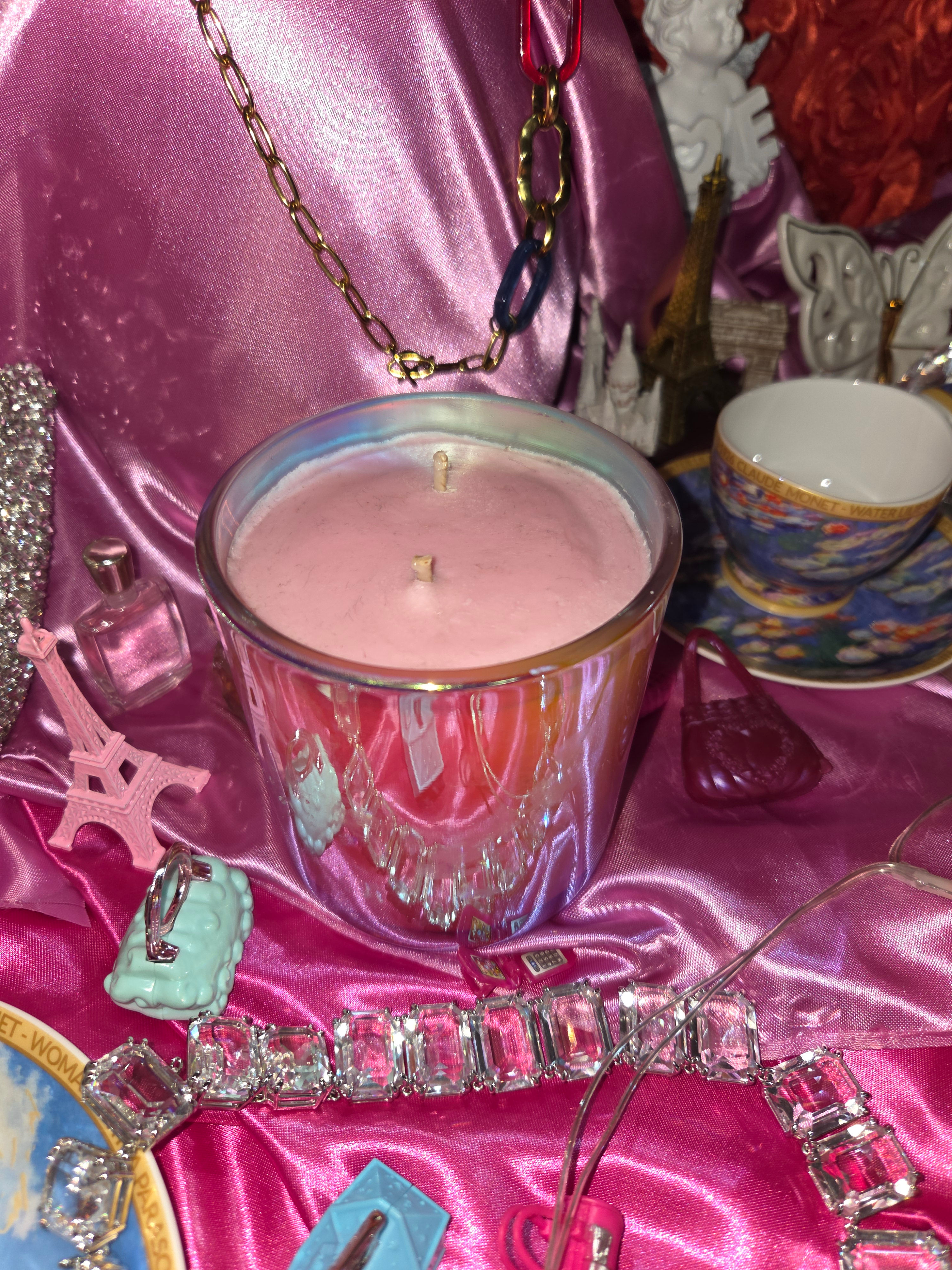 Bougie pot holographique 250 grammes