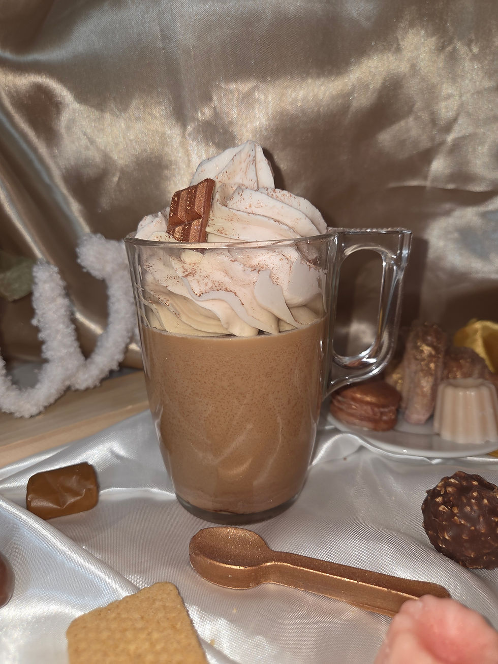 Miniature : Bougie Café lacté tasse 230 grammes chantilly