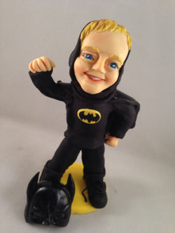 Boy in Batman Costume