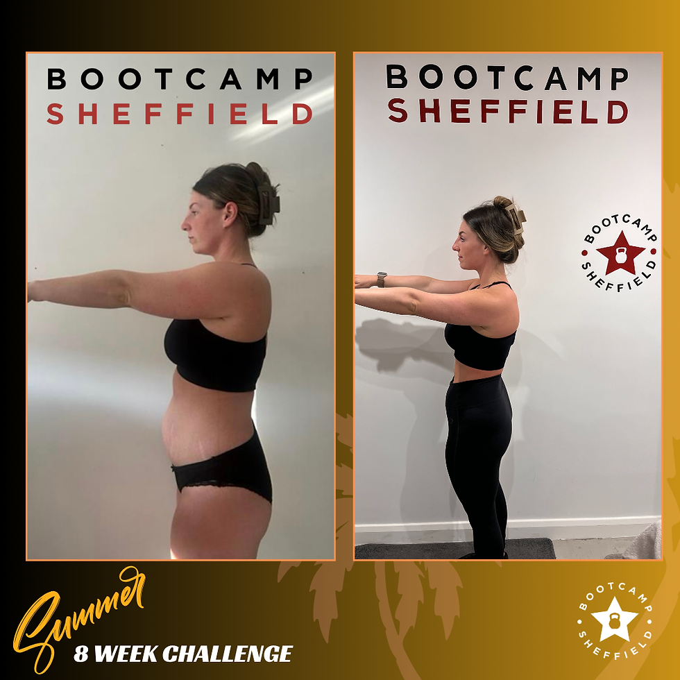 8 week challenge before and after photos