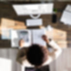 Accontant at computer using Insight Media Software