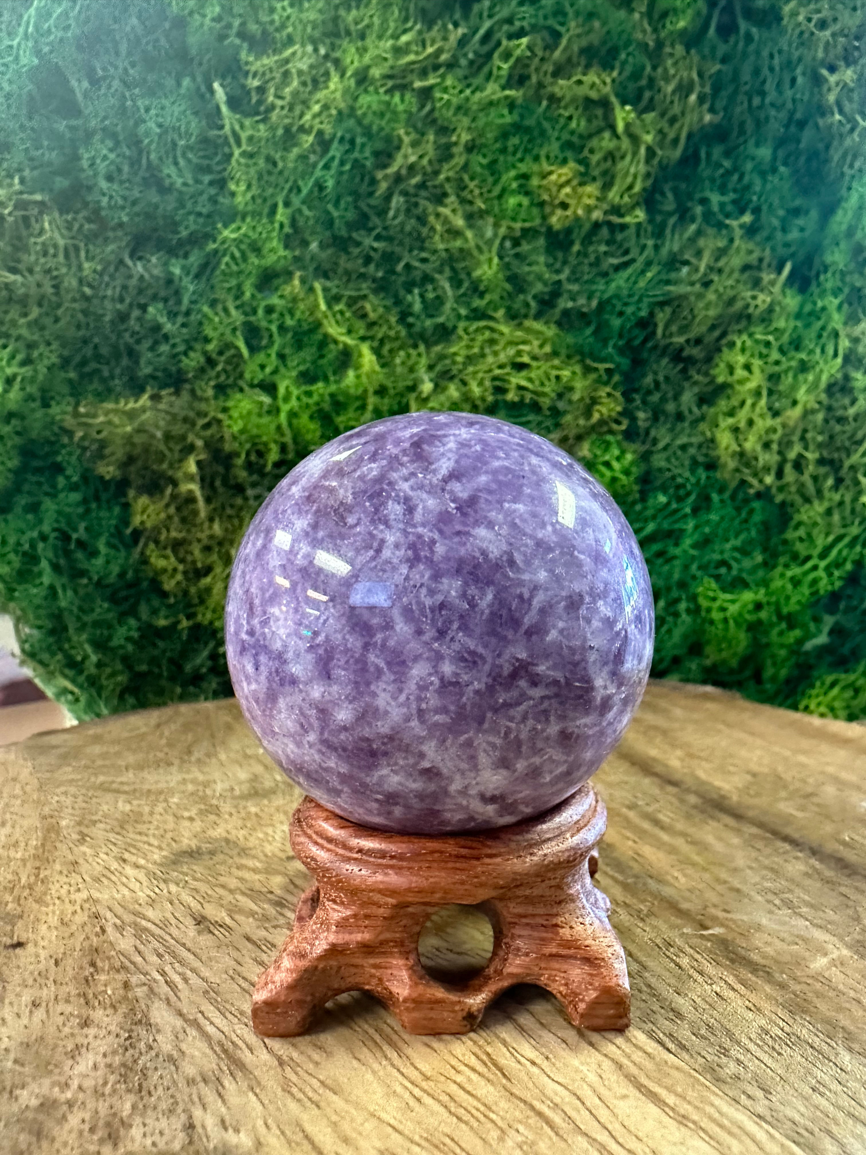 Lepidolite Sphere 1
