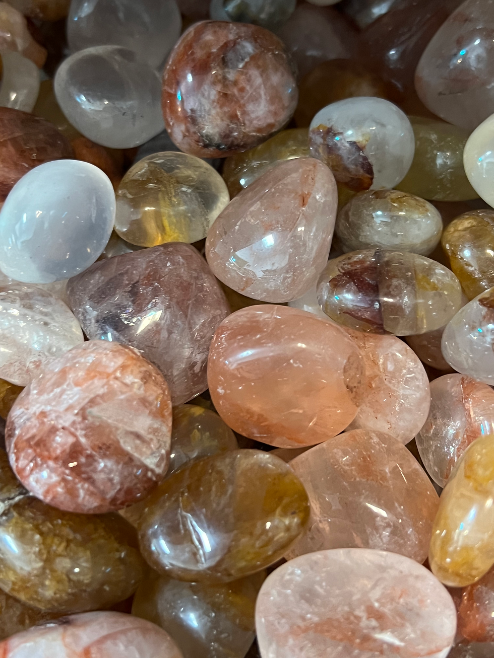 Thumbnail: Fire Quartz and Golden Healer Tumbles