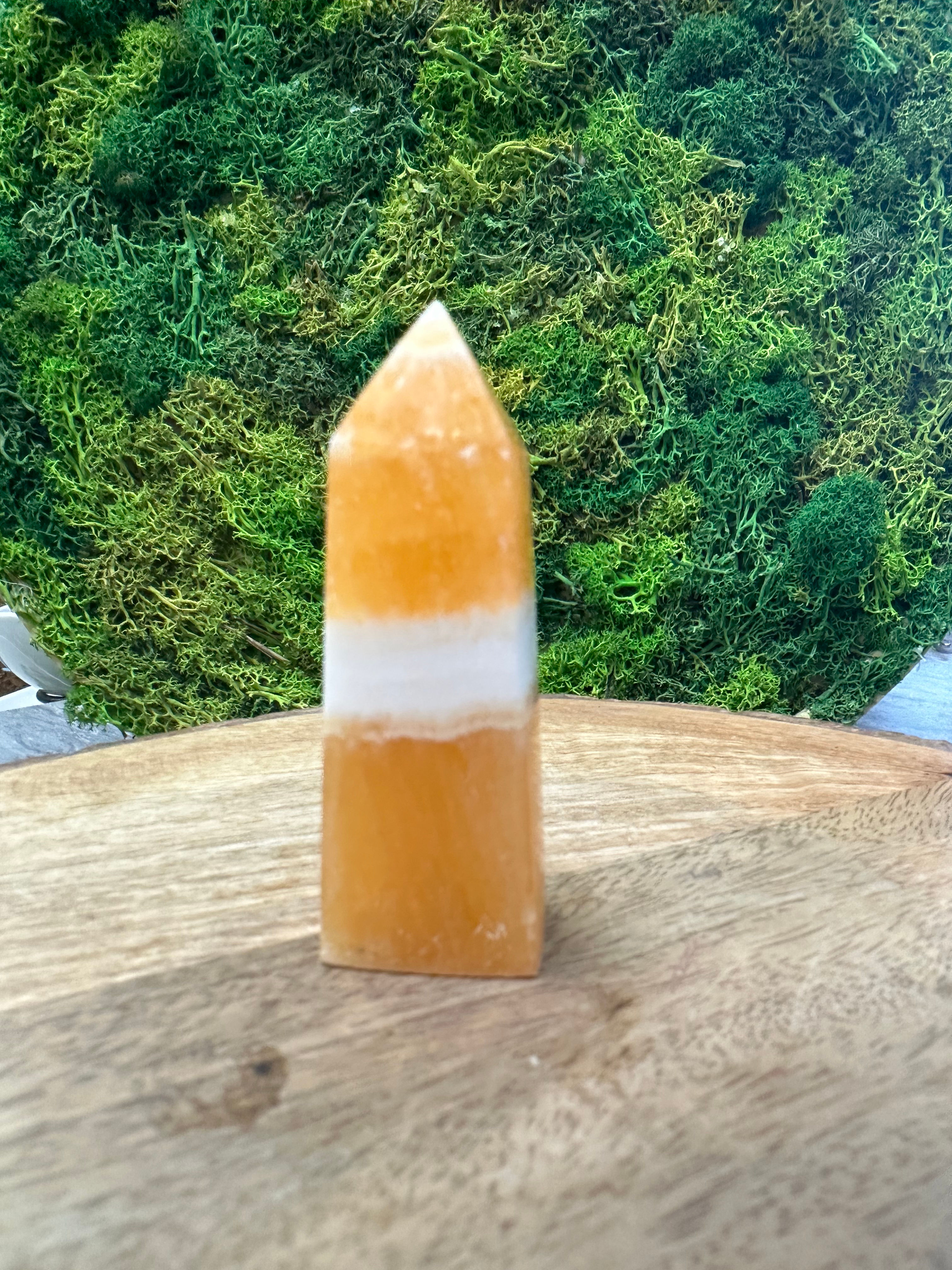 Honey Calcite Tower 2