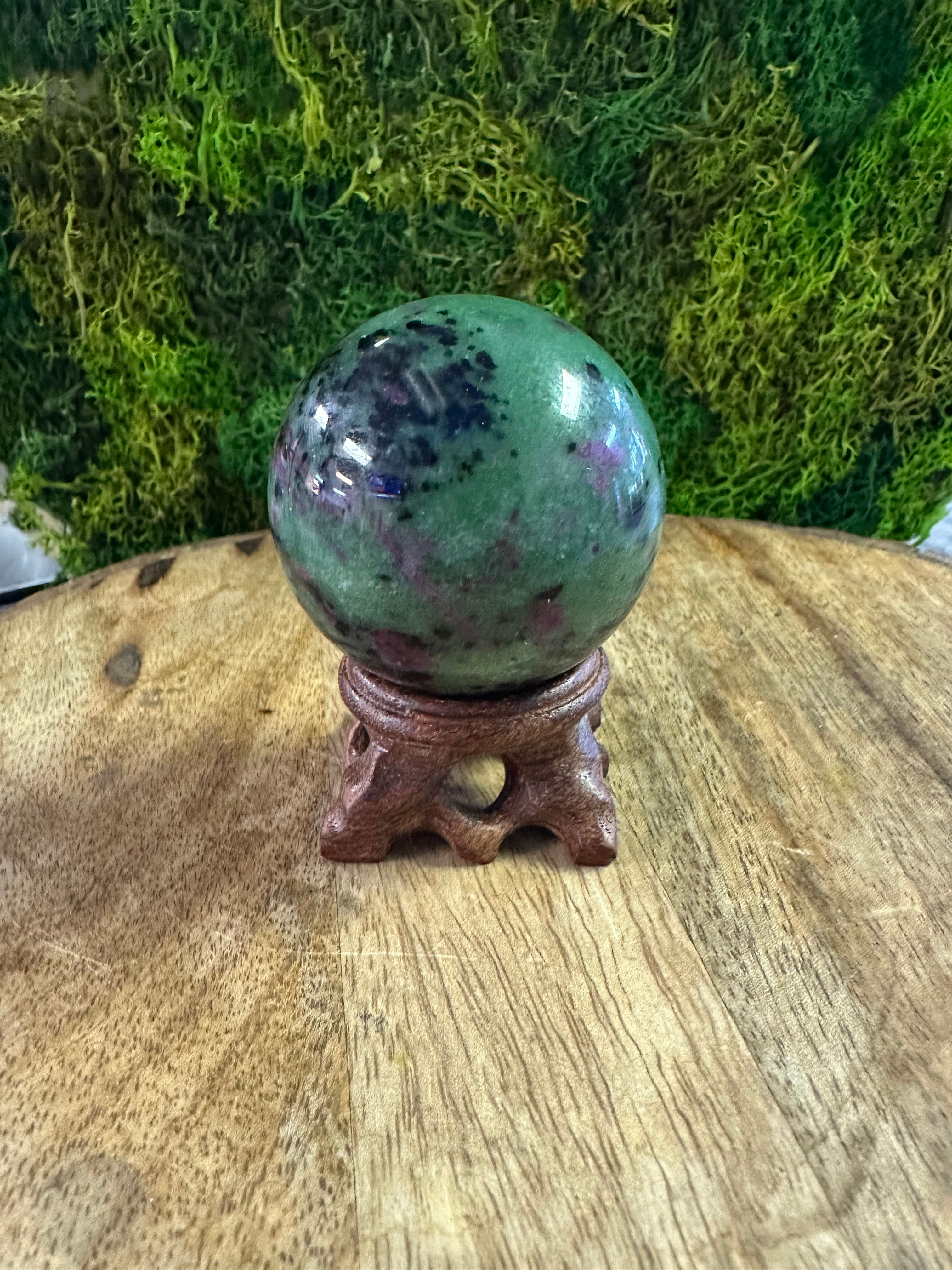 Ruby Zoisite Sphere 2