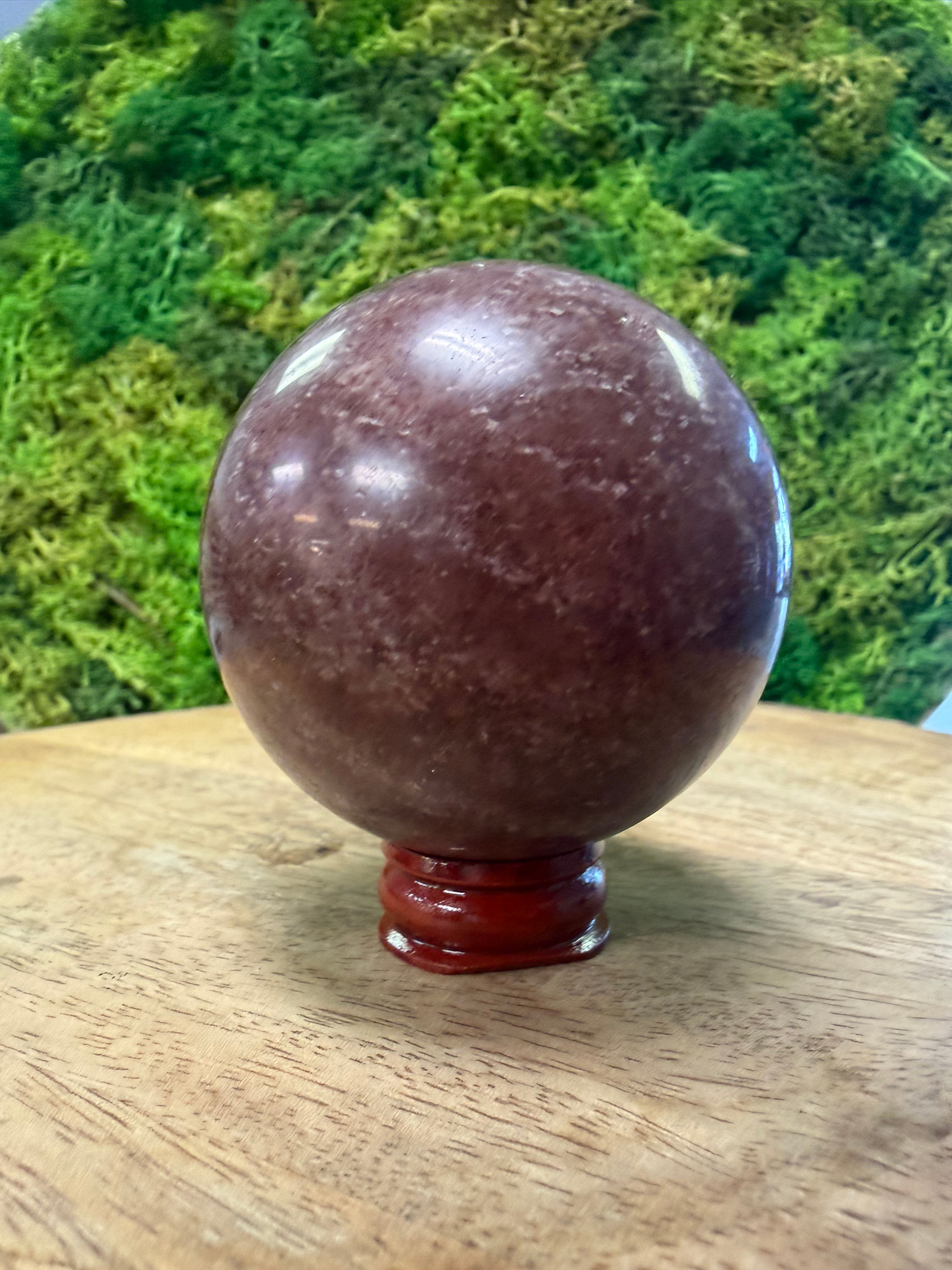 Strawberry Quartz Sphere 1