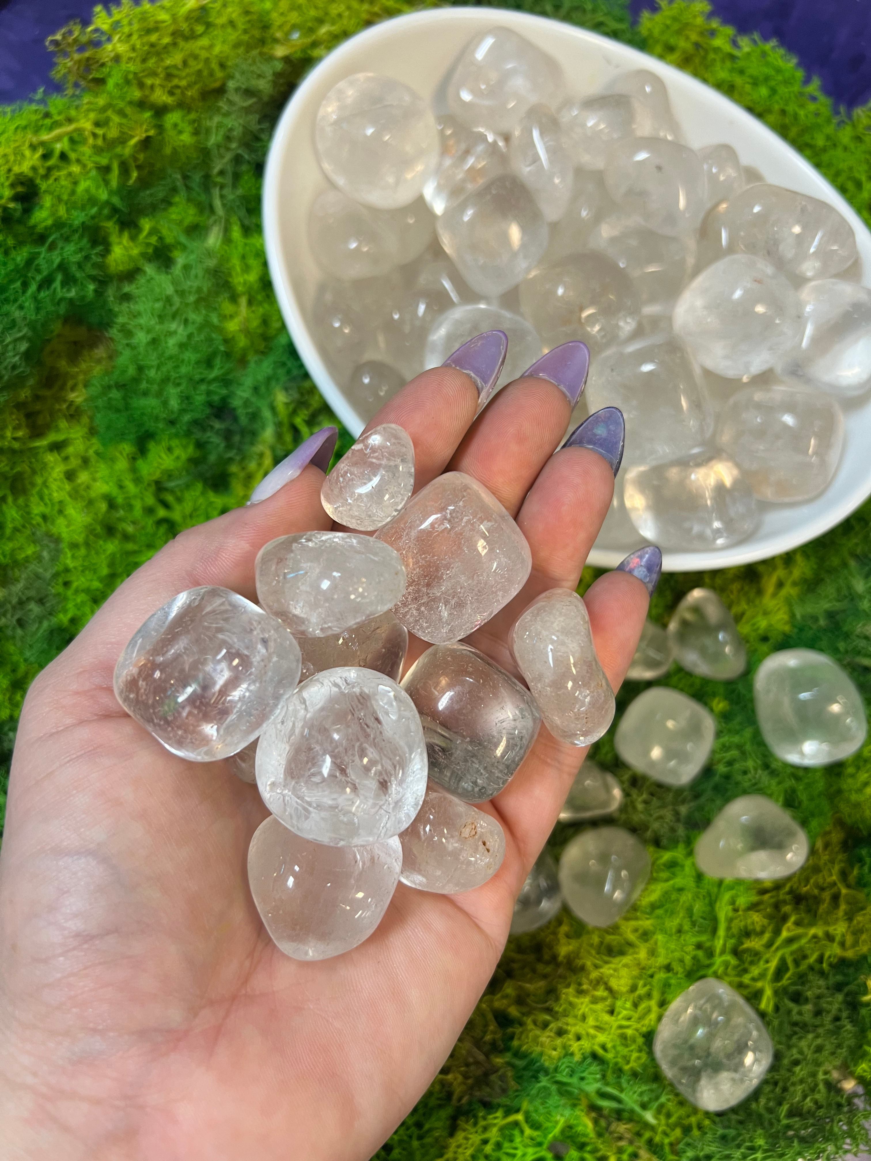 Clear Quartz Tumbles